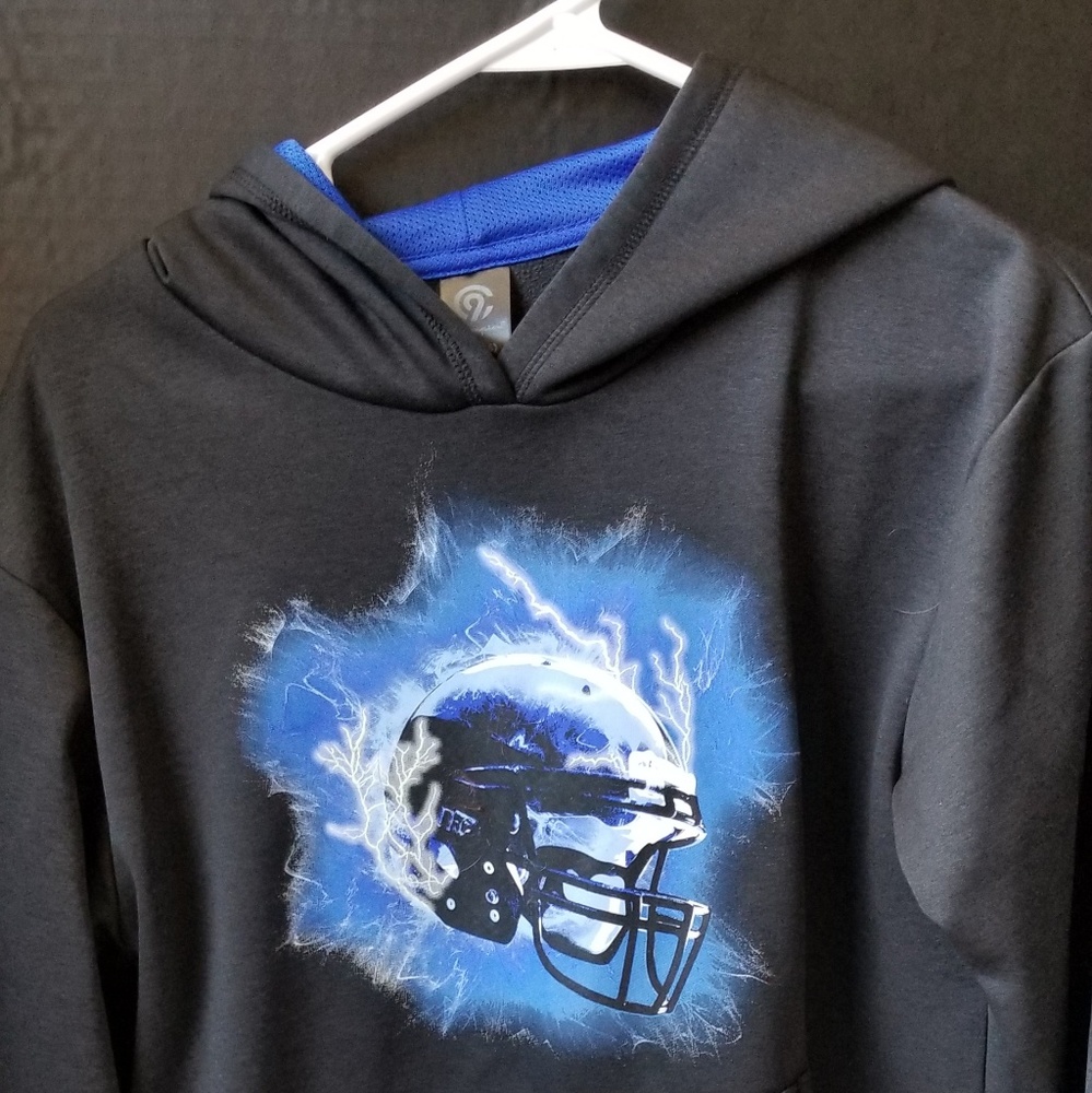 Boys football performance hoodie size 12-14